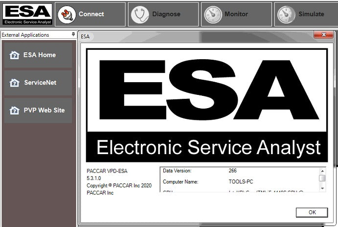 Paccar Electronic Service Analyst 5.3.1.0 (Paccar ESA + KG + 09.2020 Flash Files) - Performance Auto Technologies